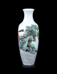 A Chinese Famille Rose Porcelain 'Immortal' Vase