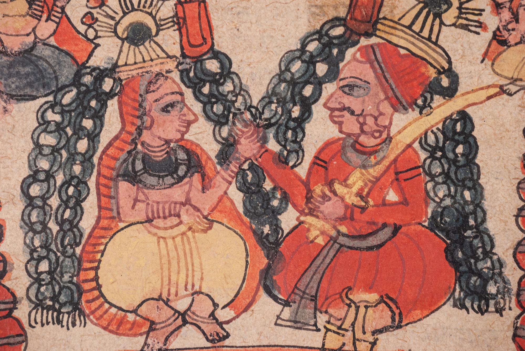 Seven Indian Miniature Paintings