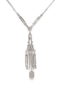 WHITE GOLD AND DIAMOND NECKLACE