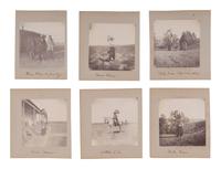 [NATIVE AMERICANS]. A group of 14 photographs of Native American subjects in South Dakota, incl. Red Cloud, Spotted Elk, Flat Iron, and White Deer. Ca 1900.