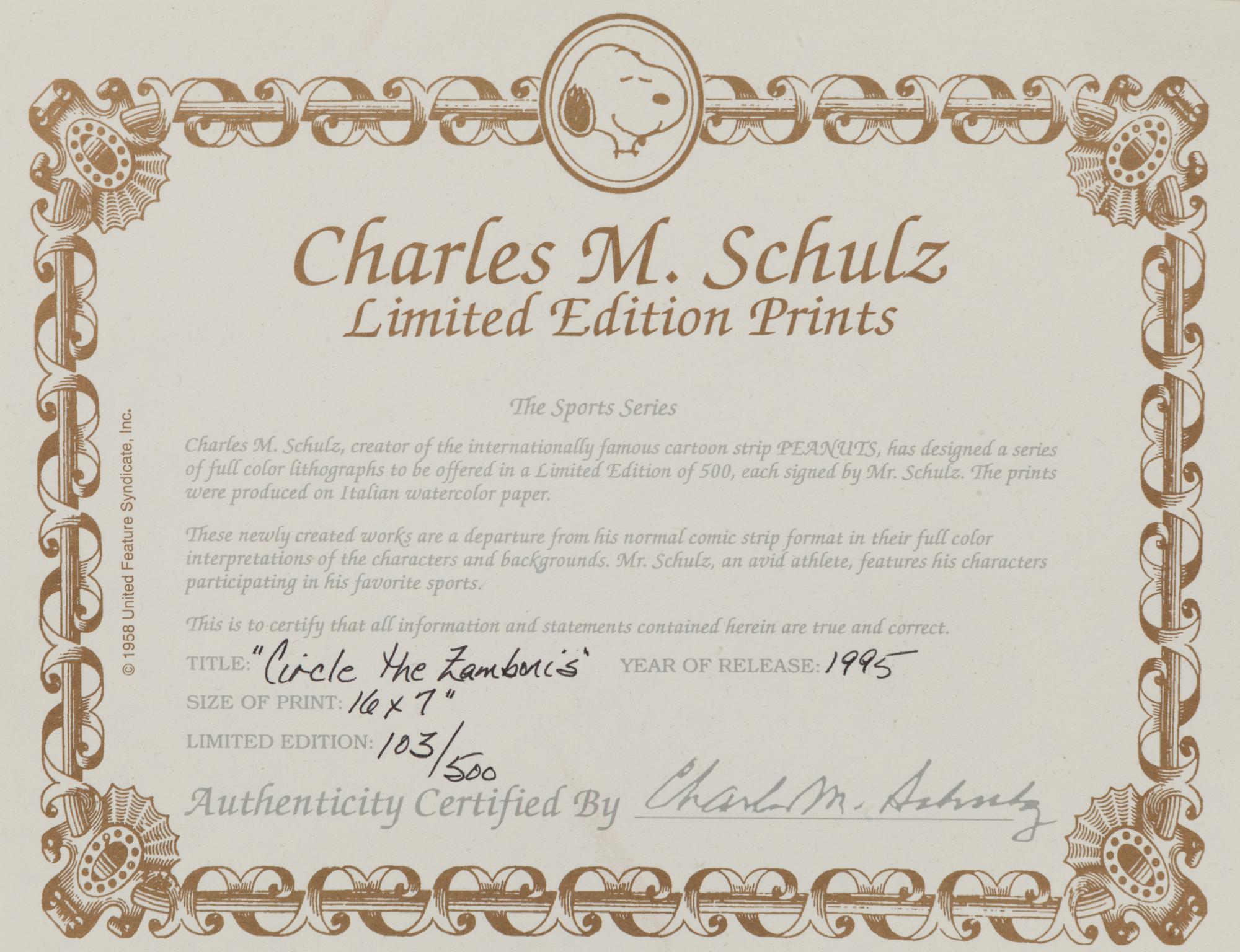 SCHULZ, Charles M. (1922-2000).