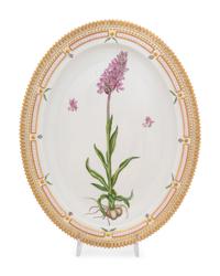 A Royal Copenhagen Flora Danica Oval Serving Platter