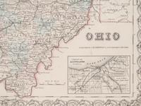 A group of five American state and city maps, comprising: