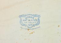 A Collection of Five Tin Lithographed Art Plates