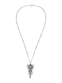 SAPPHIRE AND DIAMOND PENDANT/NECKLACE