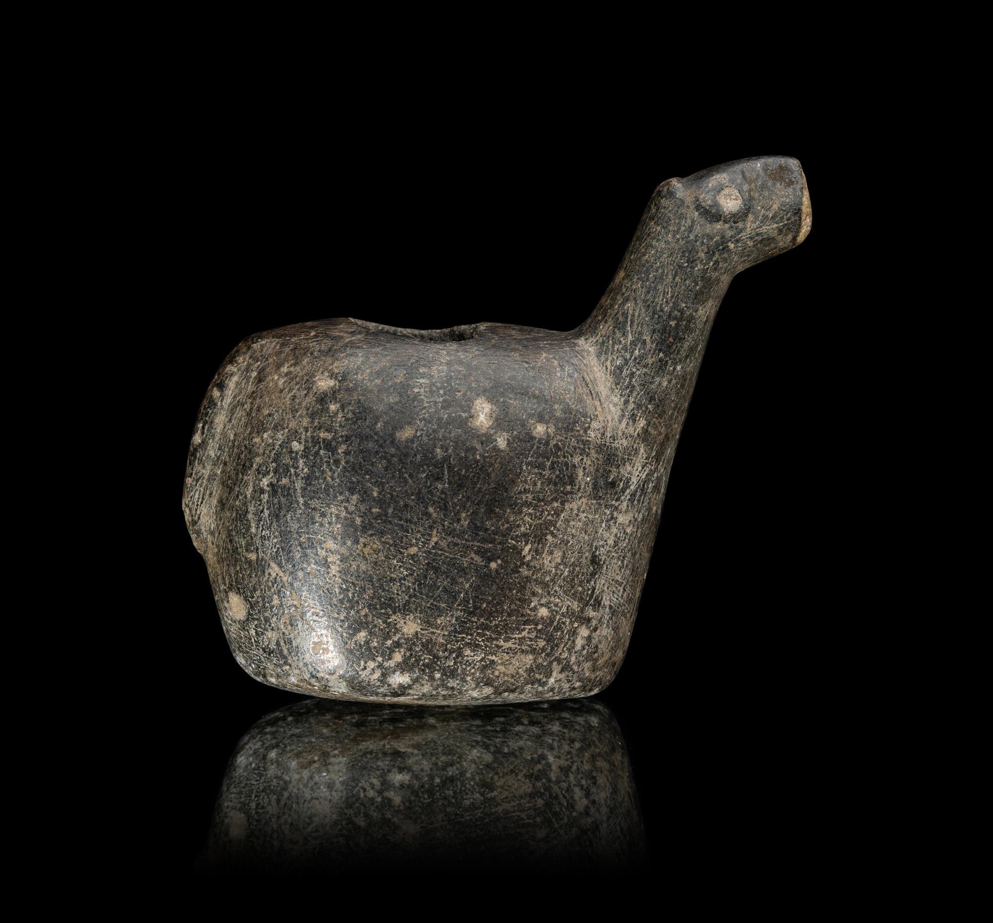 An Inca Stone Canopa (Llama)