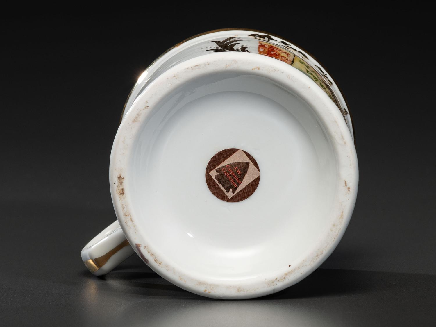 A Billboard Hanger's Porcelain Occupational Shaving Mug