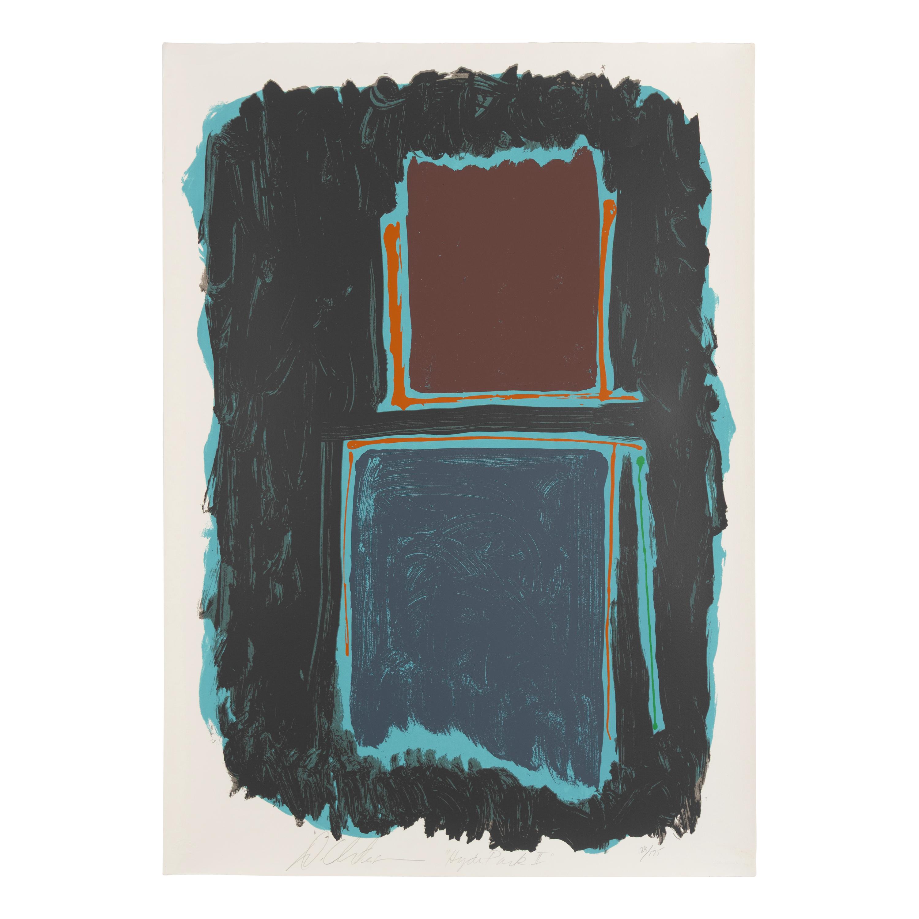 Dan Christensen (American, 1942–2007) — Chord Progression I, Chord Progression II, and Hyde Park II (three works)
