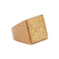 YELLOW GOLD MODERNIST RING