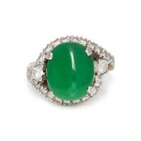 JADE AND DIAMOND RING