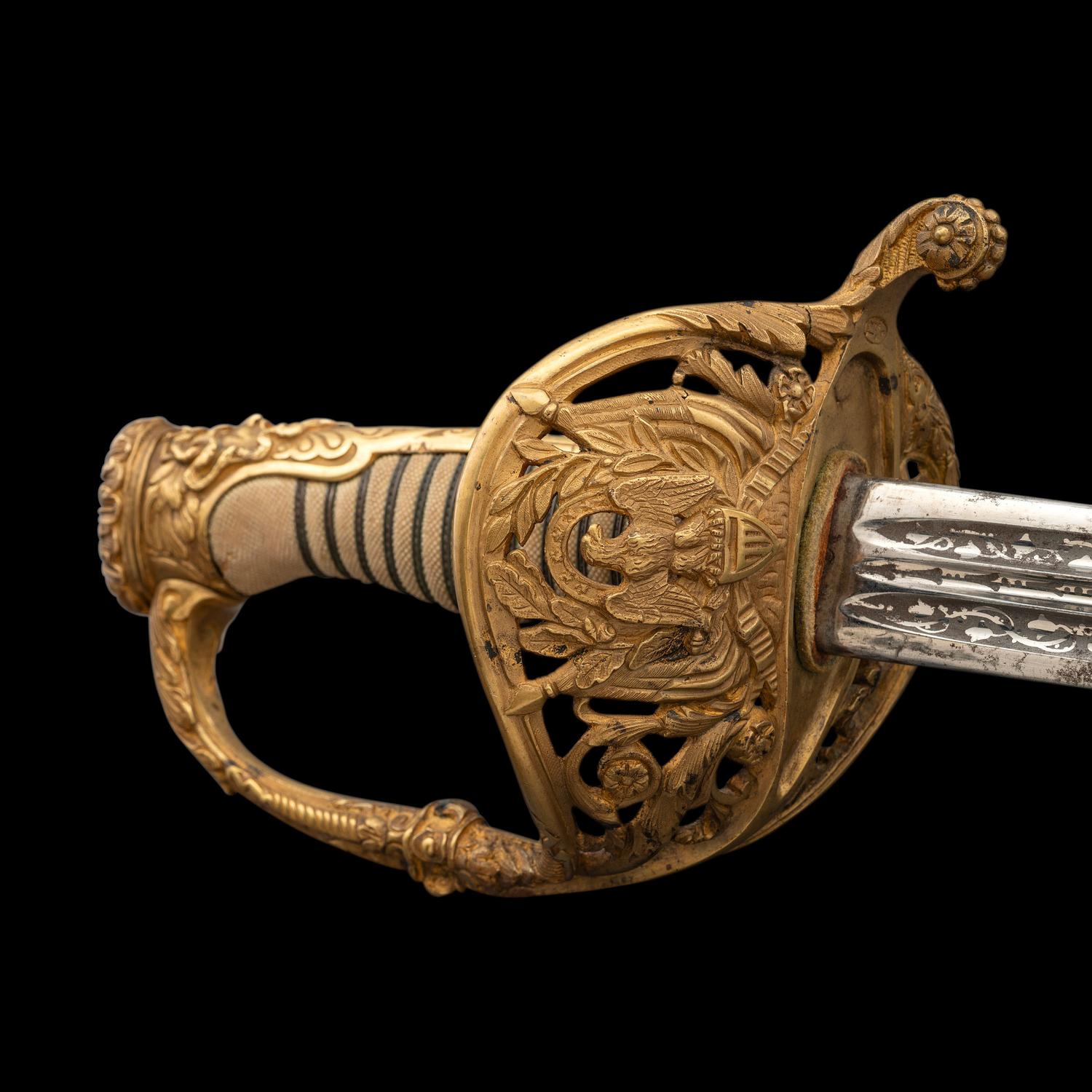 Combination French Hilt Non-Regulation Officer's Sword Presented to Capt. John Kilburn - 7th VT Infantry