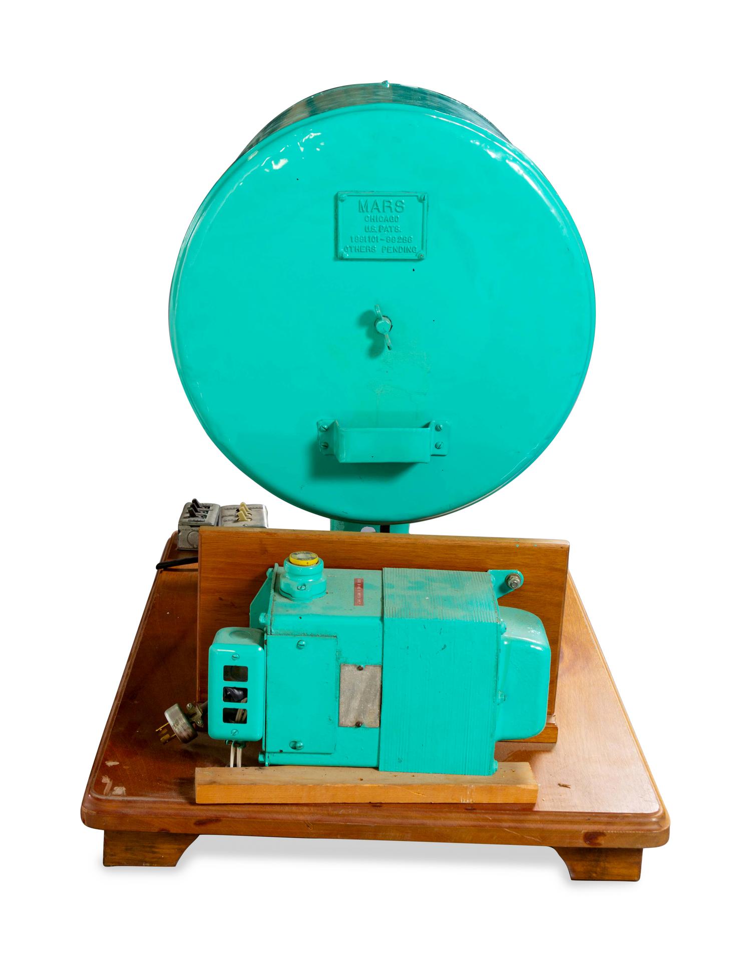 An American Painted Metal Two-light Search Light
