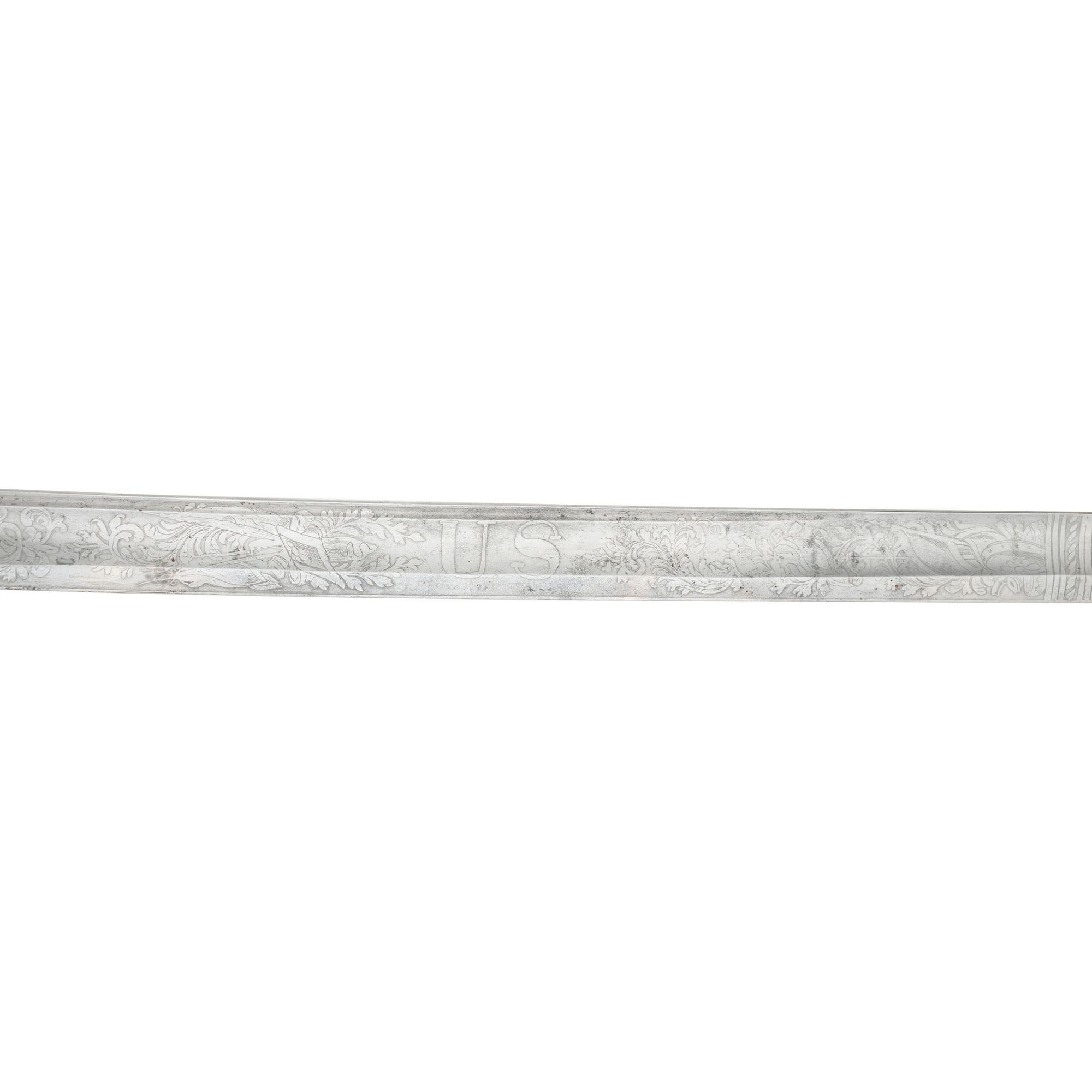 Model 1850 Foot Officers Sword Inscribed to Lt. James Reeves 24th NJ - Wounded at Fredericksburg & Chancellorsville with CDV