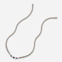 A Craig Drake 18K White Gold Sapphire and Diamond Necklace