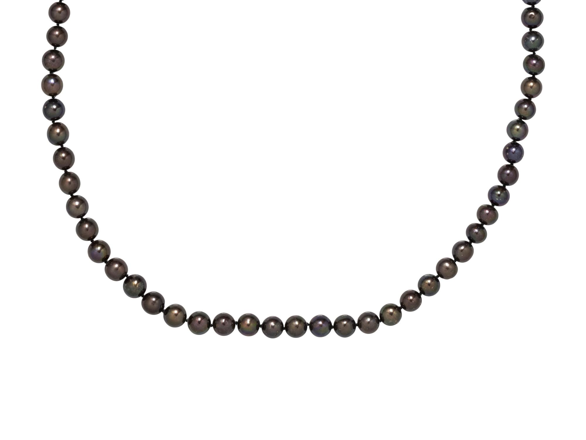 CULTURED BROWN PEARL NECKLACE