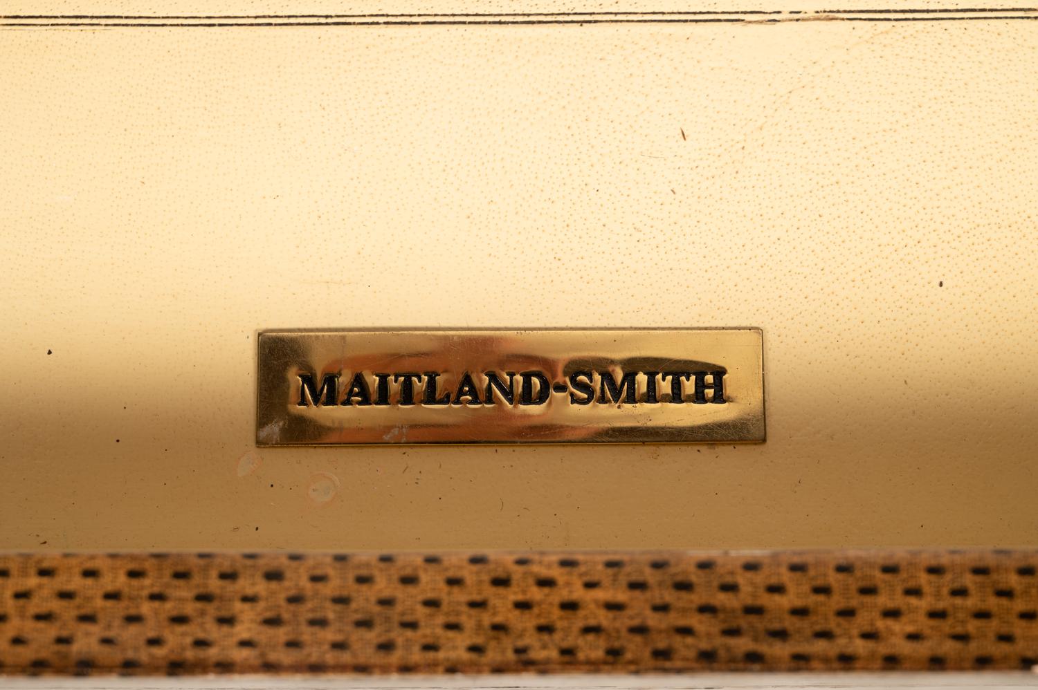 A Regency Style Gilt Metal and Leather Veneered Desk