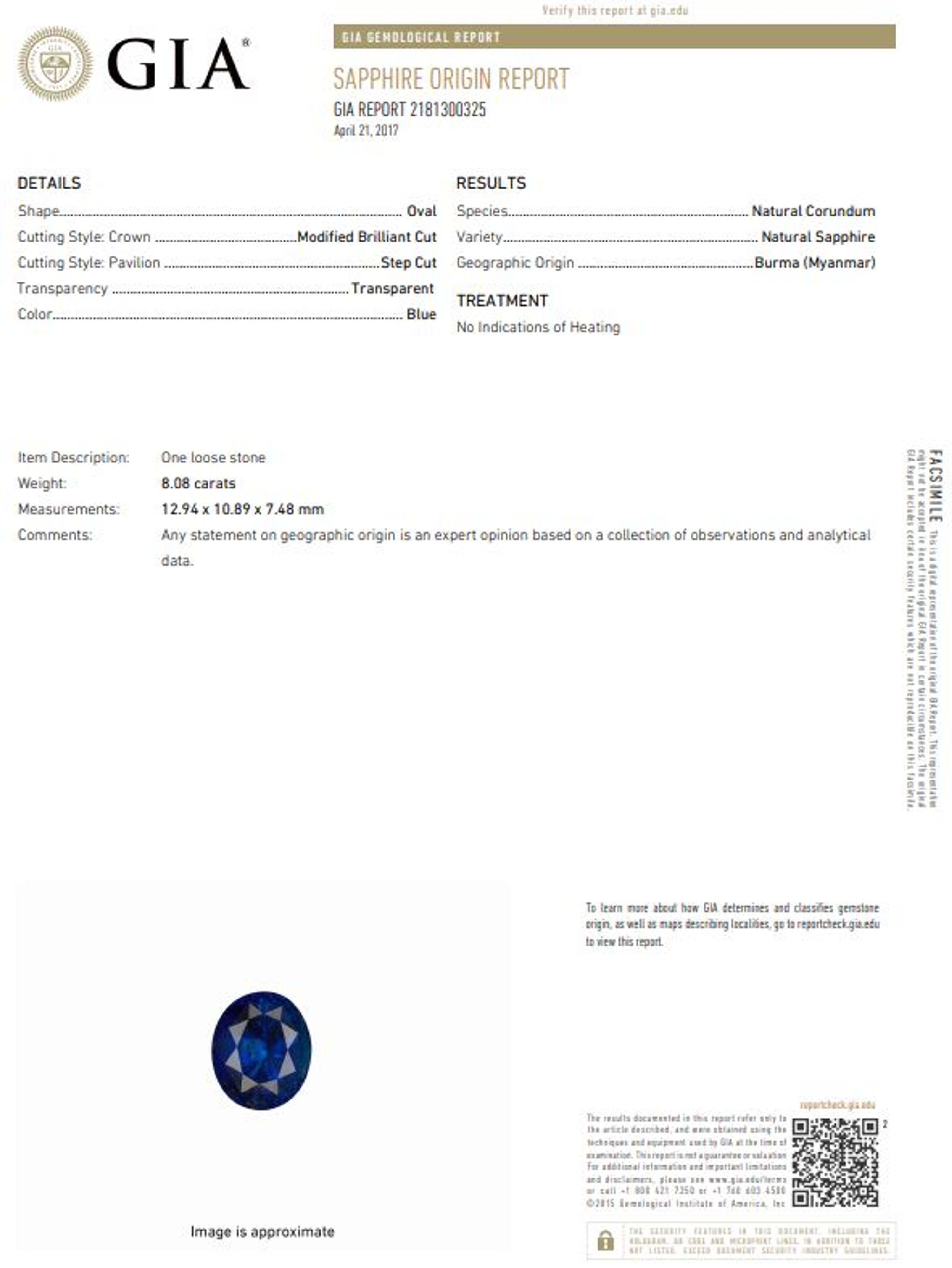 BURMESE SAPPHIRE AND DIAMOND RING