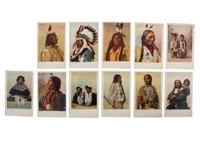 [NATIVE AMERICANS]. A group of souvenirs highlighted by beadwork and postcards featuring Native American subjects.