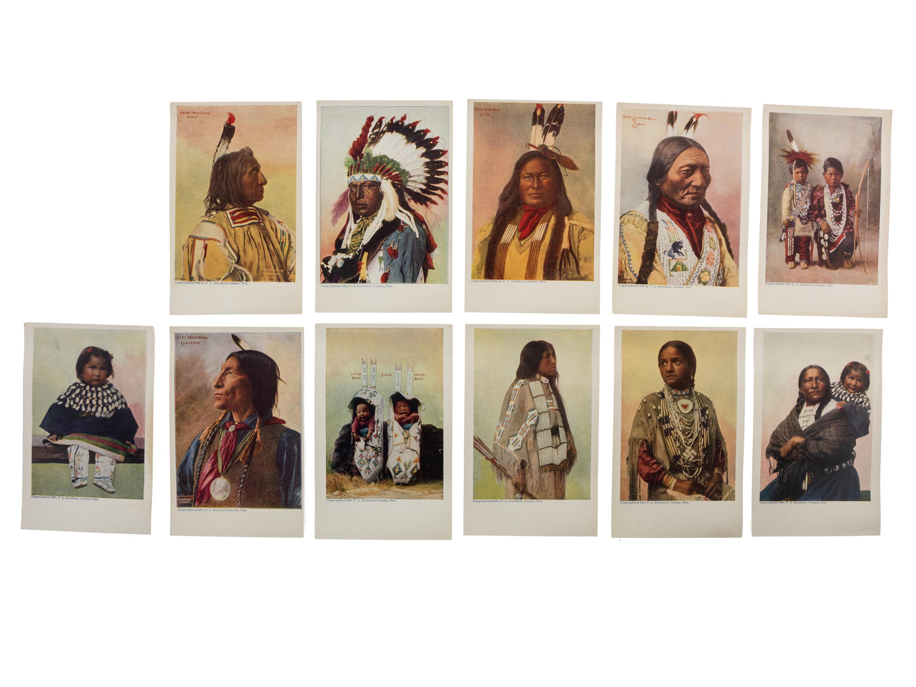 [NATIVE AMERICANS]. A group of souvenirs highlighted by beadwork and postcards featuring Native American subjects.