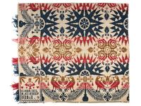 An American Needlework Alphabet and Verse Sampler Wrought by Minerva Scott