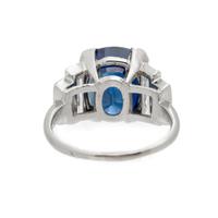 CARTIER, FRANCE, SAPPHIRE AND DIAMOND RING