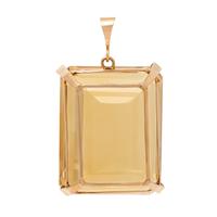 Rose Gold and Impressive Citrine Pendant