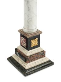 A Pair of Italian Grand Tour Style Marble Column Ornaments