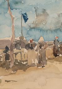 Peasant Women Standing Under a Tree , c. July/August 1893