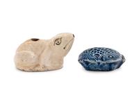 Two Korean Porcelain Water Droppers