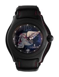 CORUM, REF. 82.150.20 PVD COATED STAINLESS STEEL LIMITED EDITION 'NIGHT FLYER' WRISTWATCH