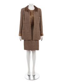Four Chanel Pieces: One Three-Piece Skirt Suit, One Chanel Jacket, 1996-2015