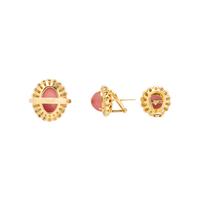 ROSE QUARTZ AND DIAMOND JEWELRY SUITE