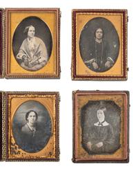 [EARLY PHOTOGRAPHY]. 26 quarter plate daguerreotype portraits featuring women of varying ages.