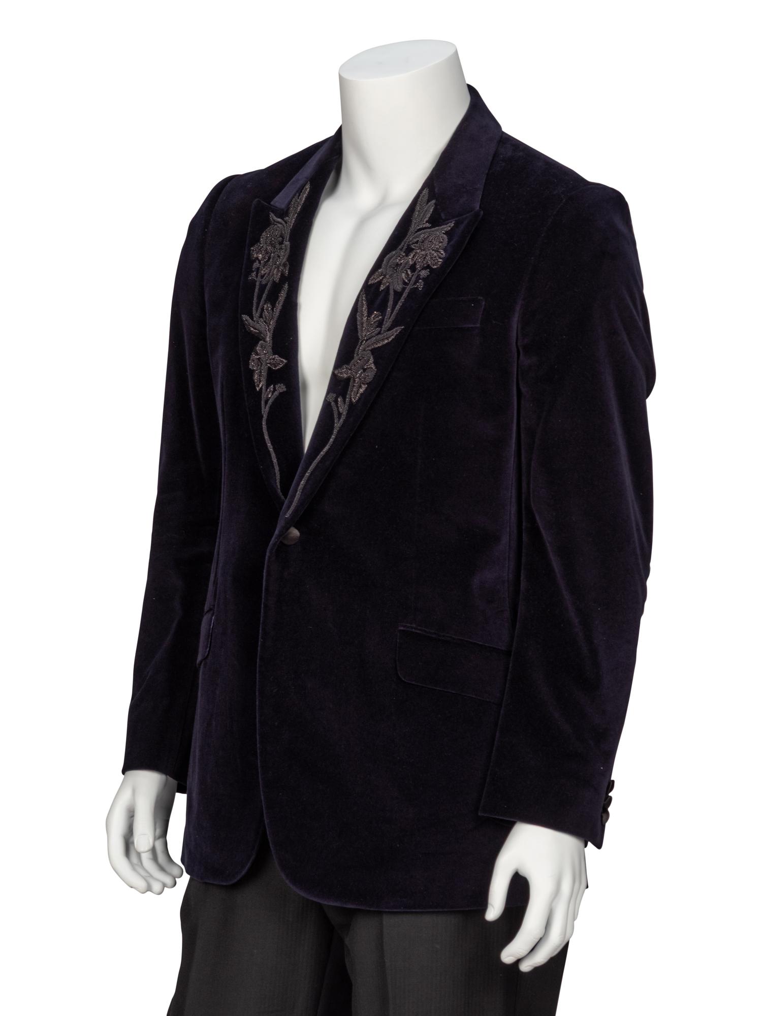 Alexander McQueen, Velvet Embellished Blazer