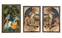 Three Indian Miniature Paintings