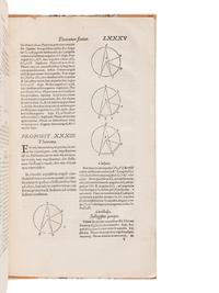 EUCLID (fl. ca 300 B. C.). Analyseis Geometricae Sex Librorum Euclidis . [Strasbourg]: Josias Rihelius, 1566.