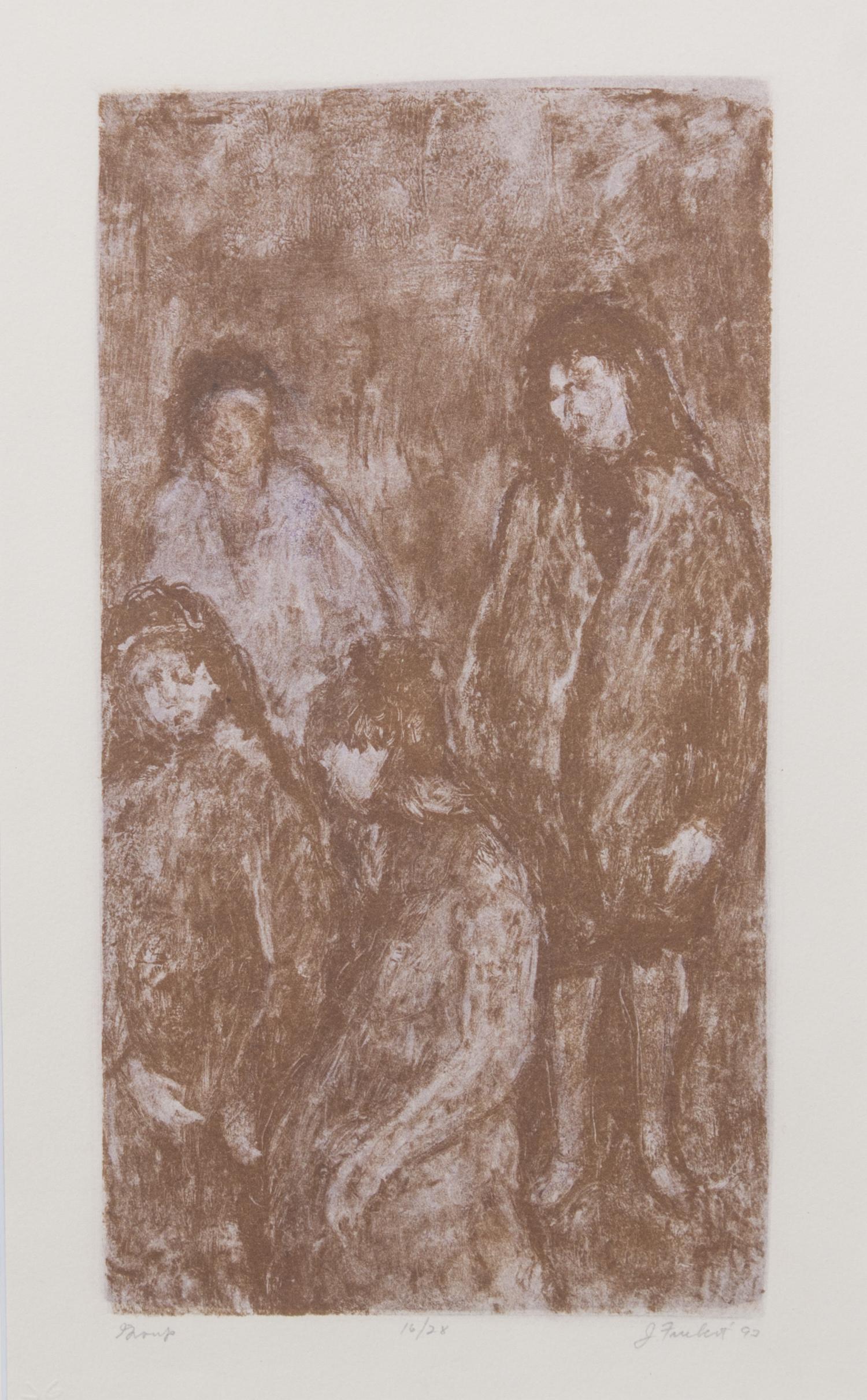 Joseph Friebert, (Wisconsin, 1908-2002), Night, 1997 and Group, 1992 (two works)
