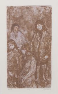 Joseph Friebert, (Wisconsin, 1908-2002), Night, 1997 and Group, 1992 (two works)