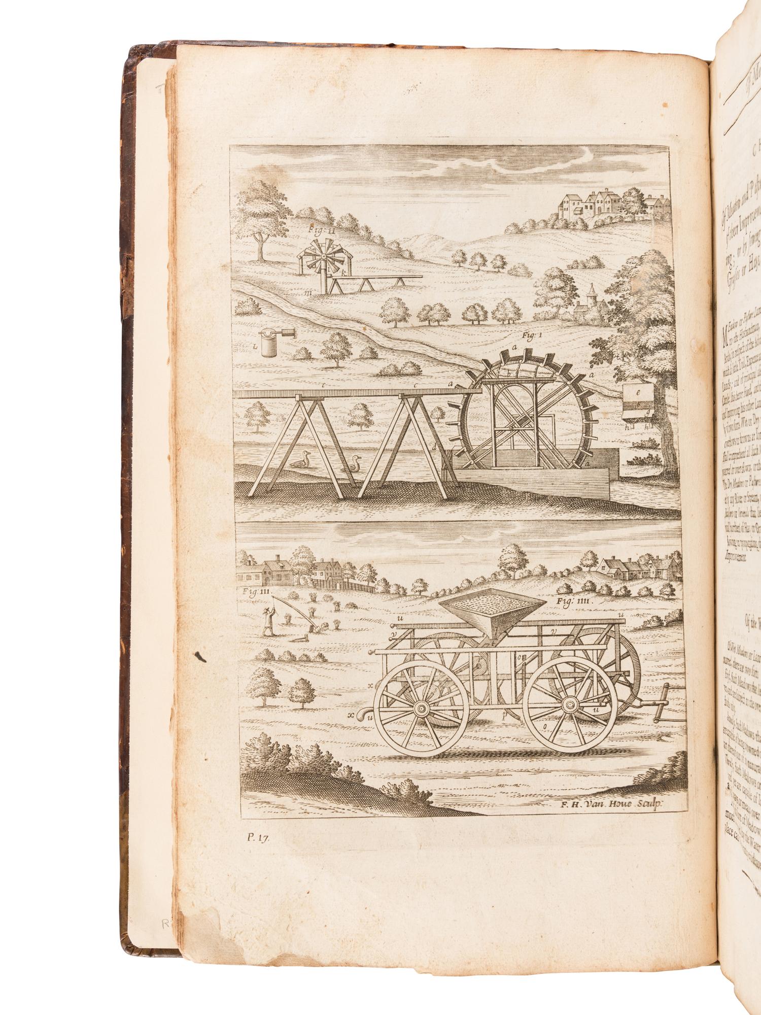 WORLIDGE, John (1640-1700). Systema Agriculturae; The Mystery of Husbandry Discovered... and Dictionarium Rusticum: or, The Interpretaion of Rustick Terms . London: for Tho. Dring, 1687.
