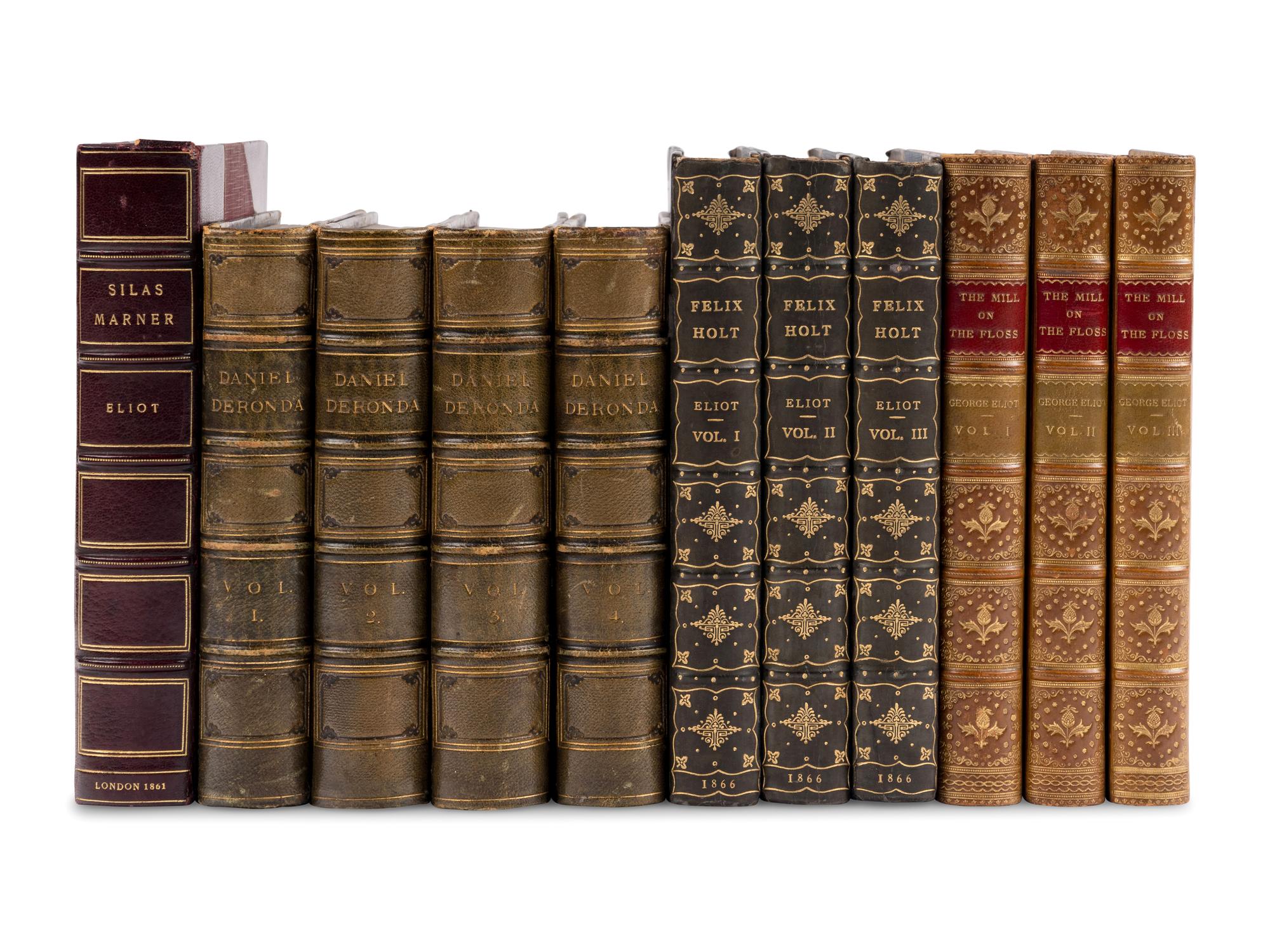ELIOT, George ("Mary Anne Evans Lewes") (1819-1880). A group of 4 FIRST EDITIONS, comprising: