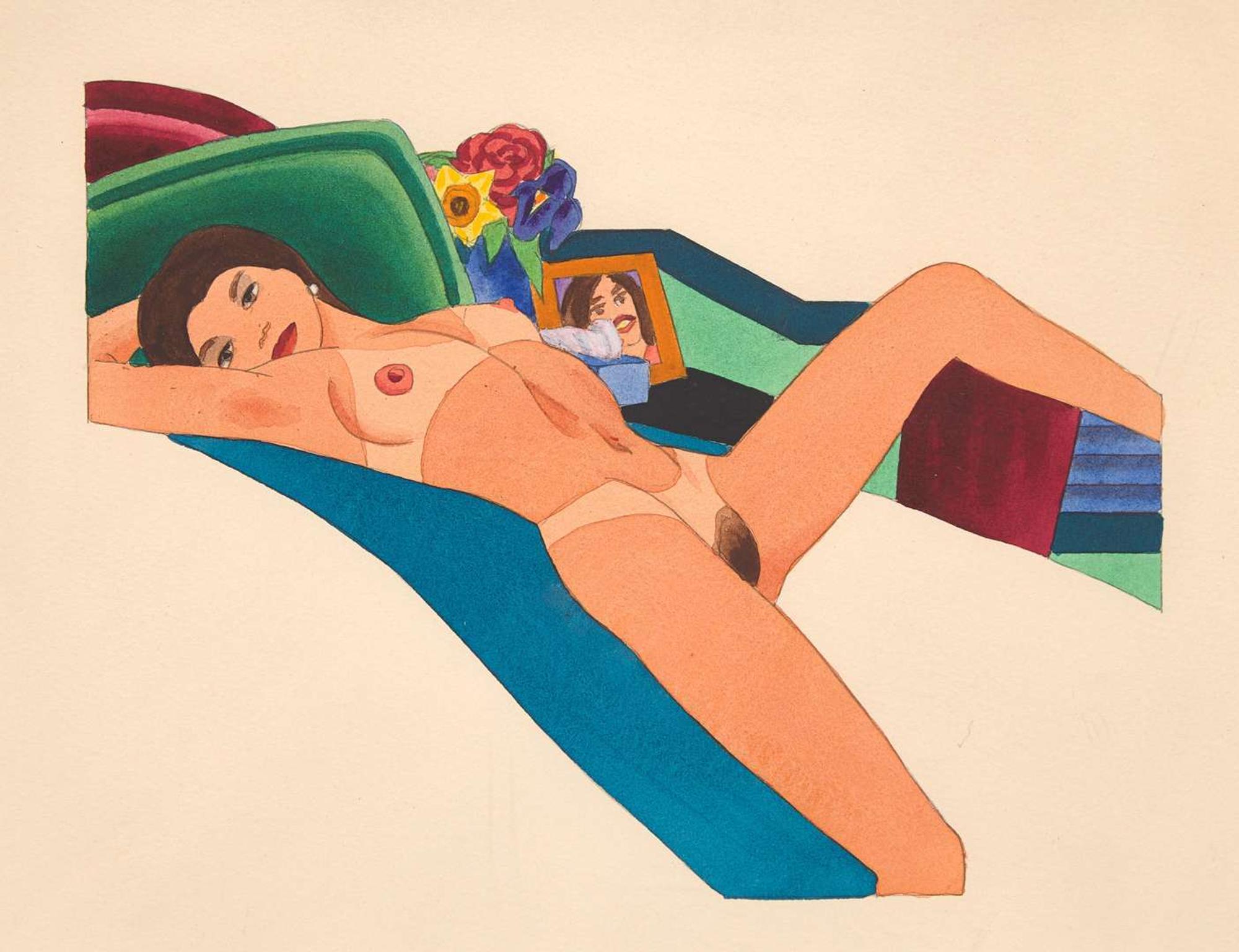 Tom Wesselmann (American, 1931-2004) - Study for Carol Nude