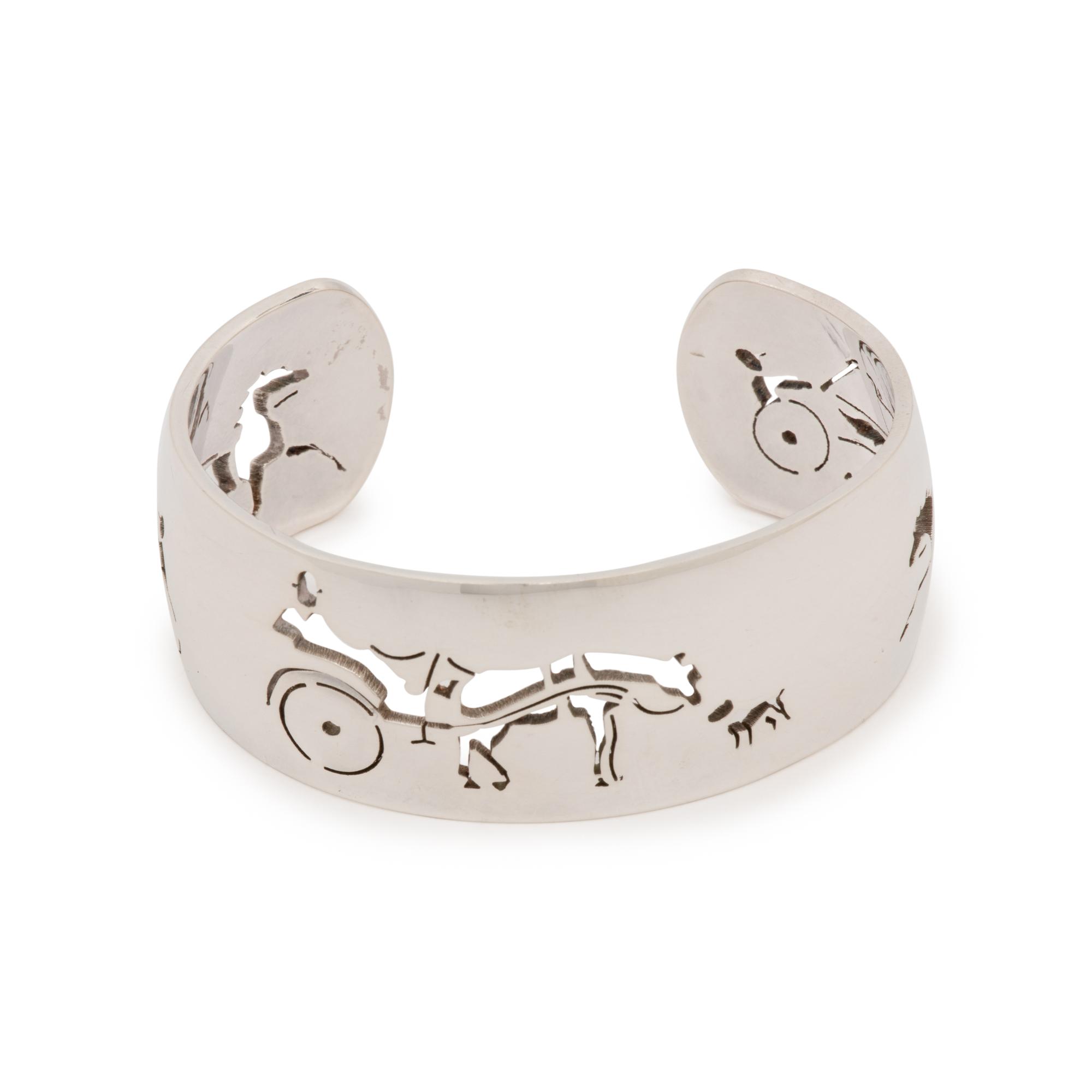 Hermès Sterling Silver Cuff Bracelet