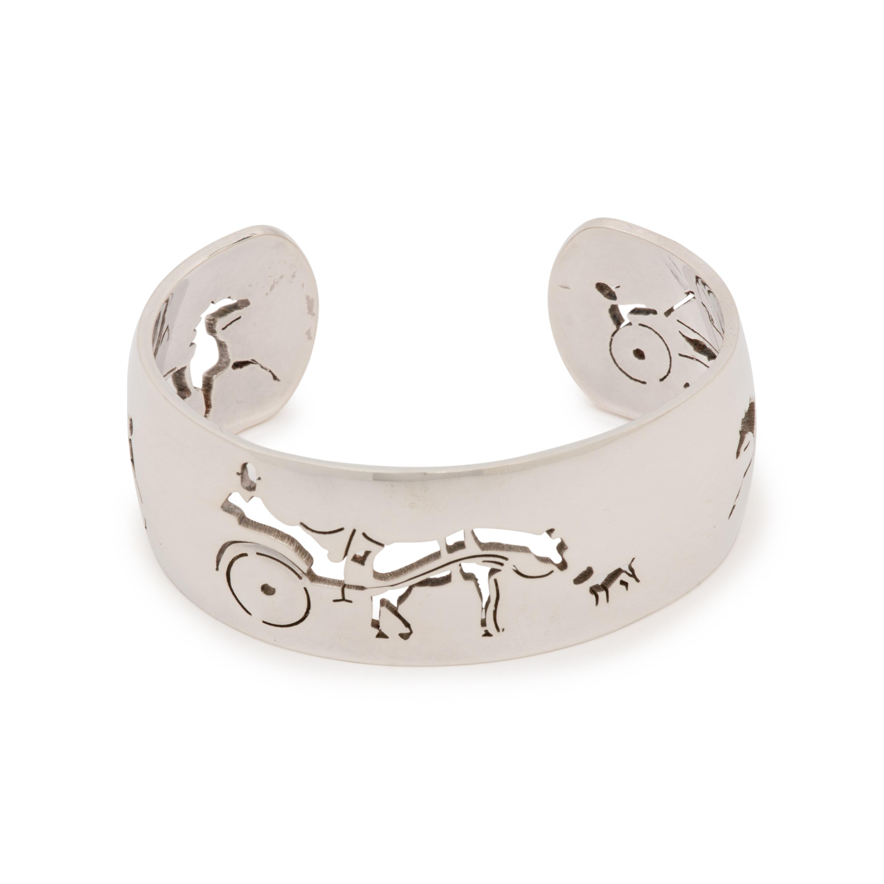 Hermès Sterling Silver Cuff Bracelet