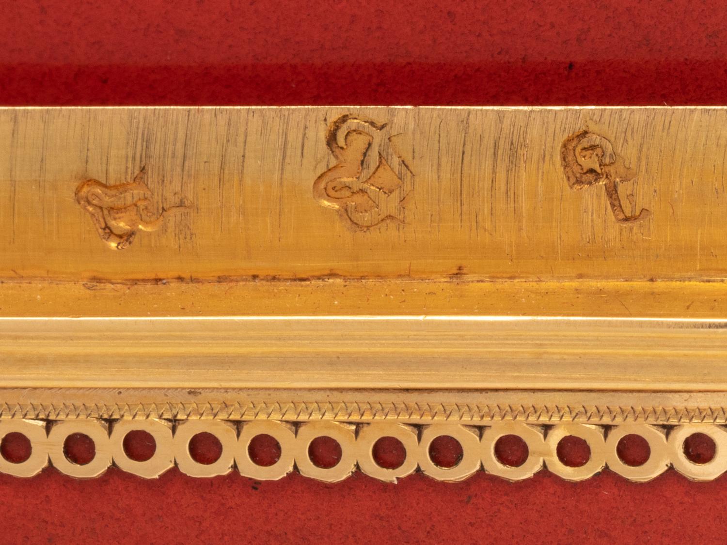 A Louis XVI Gold, Lacquer and Enamel-Mounted Nécessaire