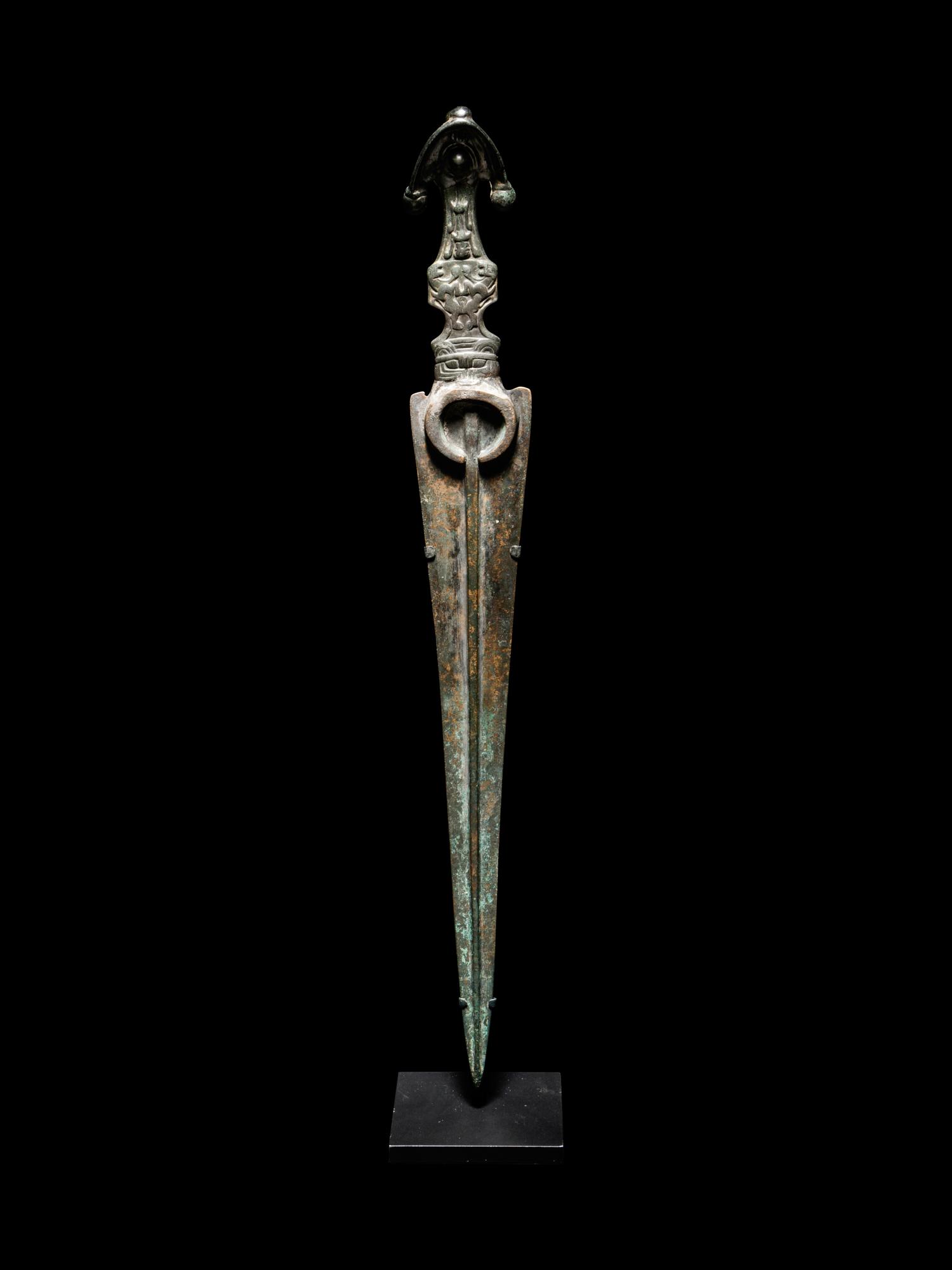 A Luristan Bronze Dagger with an Elaborate Hilt