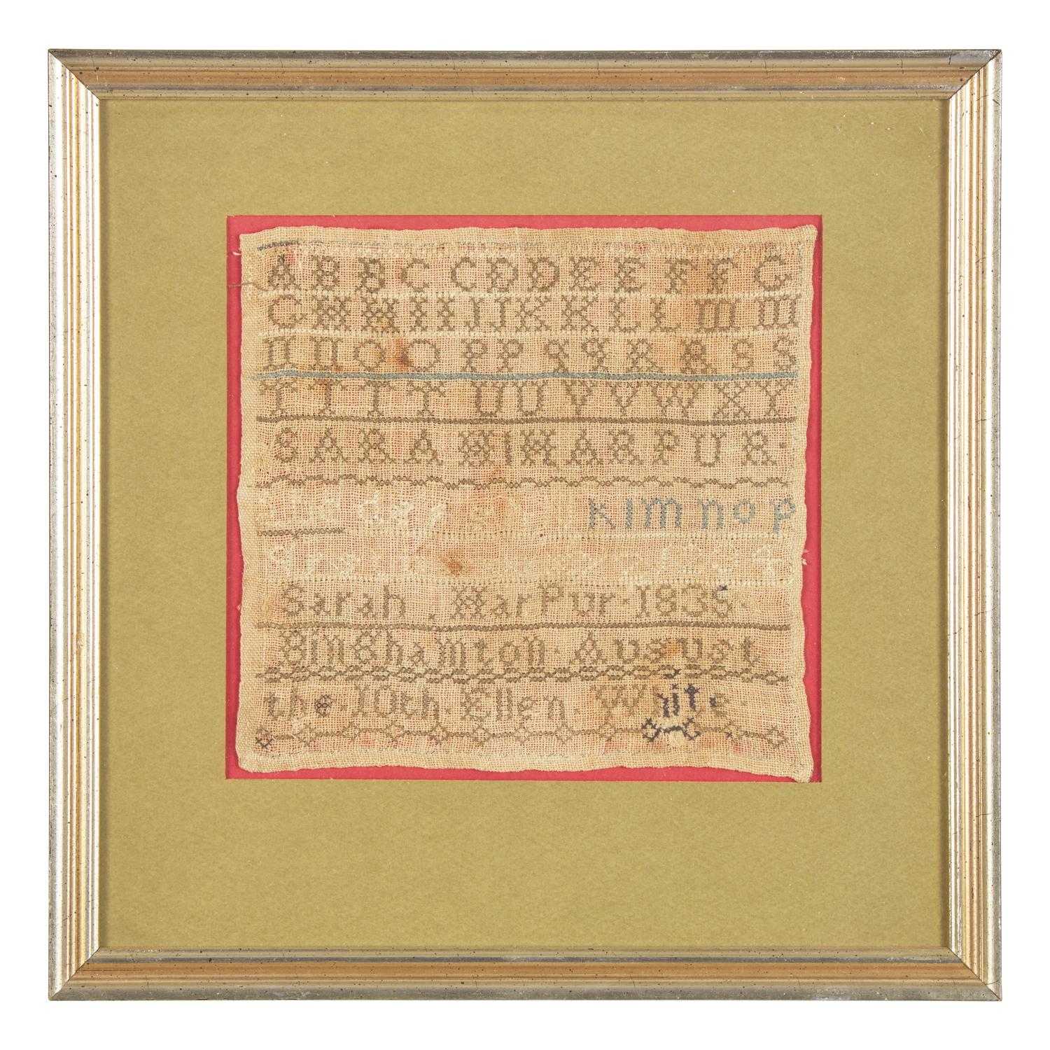An Alphabet Needlework Sampler of Harpur Family / Binghamton Interest