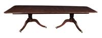 An American Mahogany Dining Table Height 29 1/2 x length 120 x width 58 1/4 (without leaves).