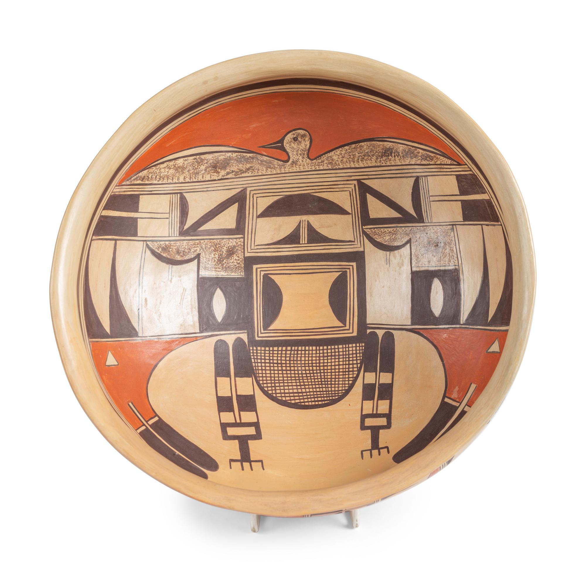 Polychrome Pottery Bowl