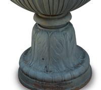A Pair of Large Patinated Bronze Garden Urns — 20th Century