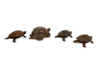 Three Iron Tortoise Desk Bells